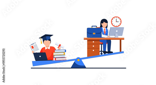 Education vs. Career Balance on Scale: Student Learning Weighs More Than Professional Work and Time Management