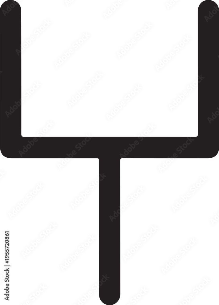 Fototapeta premium Vector American football goalpost icon