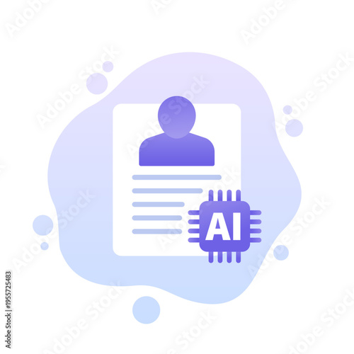 AI-generated persona icon, vector design