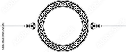 Vintage antique silver key and mirror themed decorative circular frame design