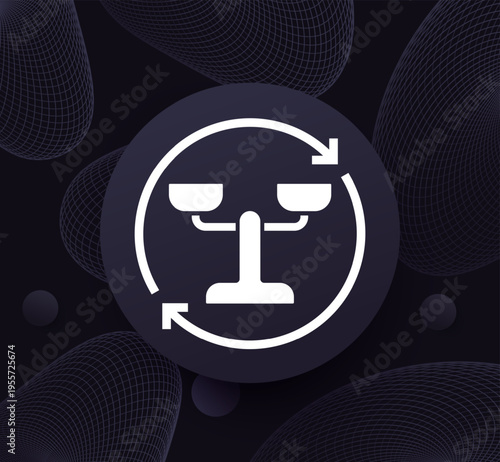 rebalancing vector icon with scales and arrows