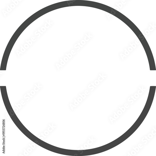 Black circle shape symbol icon.