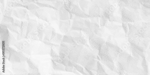 abstract white crumpled and creased recycle paper