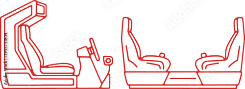 Evolution of cockpit and racing seat designs in automotive history