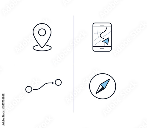 Digital location services and GPS-based navigation supporting businesses and individuals in finding destinations, tracking places, and understanding spatial data in modern mobile