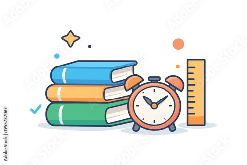 Back to School classroom organization and daily study routine development in modern education environments emphasizing time management, focus, and accessible learning tools for