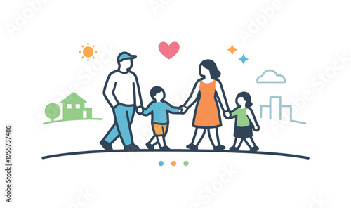 Community connection and neighborhood safety storytelling in social awareness or urban lifestyle design themes highlighting presence, trust, and shared public space experiences, a