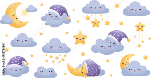 Seamless cartoon vector pattern set featuring a fun underwater ocean life design with a baby whale, dolphin, octopus, turtle, and starfish illustration on a blue water nature wallpaper