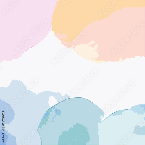Künstlerischer Aquarell Hintergrund in Pastelltönen