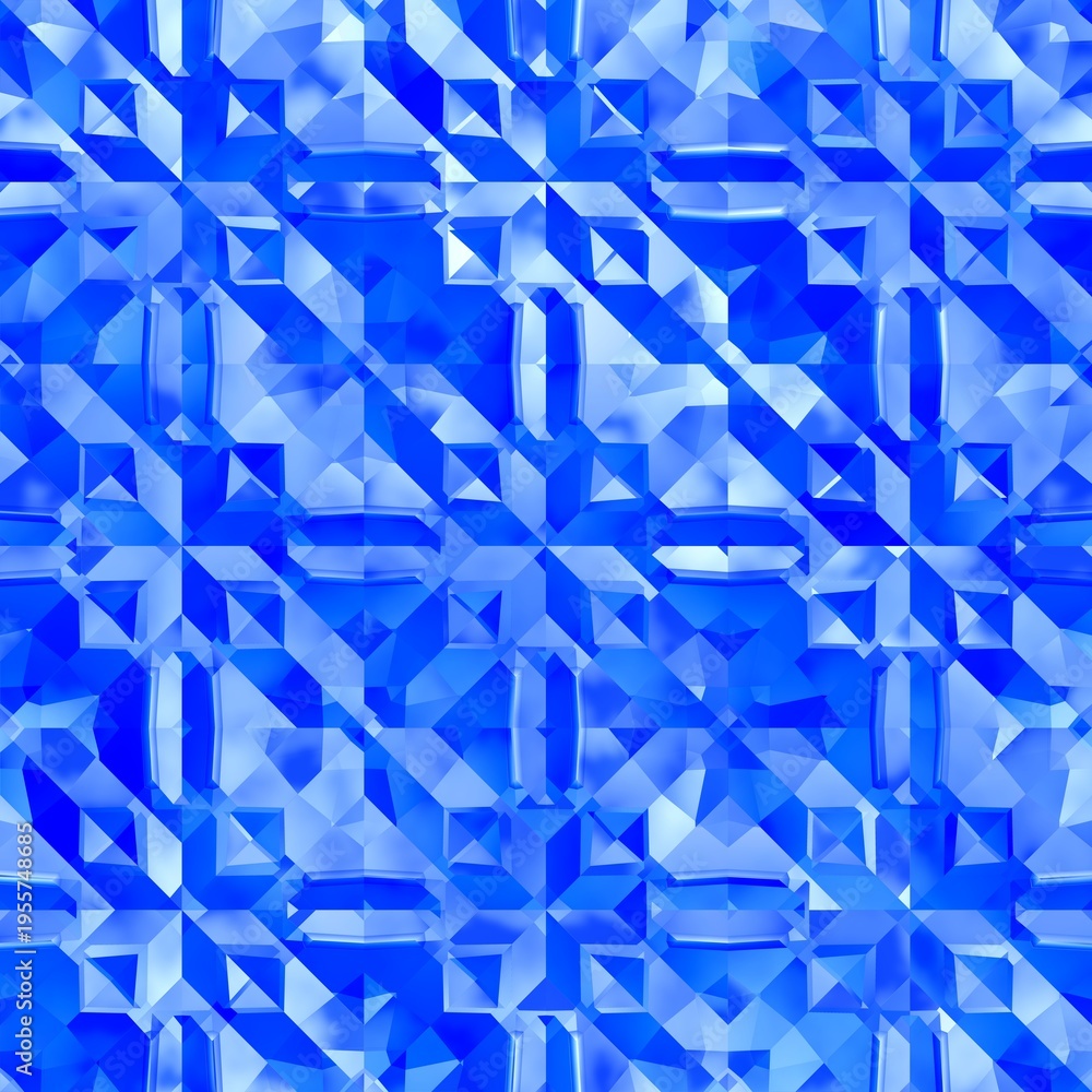 Obraz premium Citrine crystal stained glass texture. Seamless pattern.