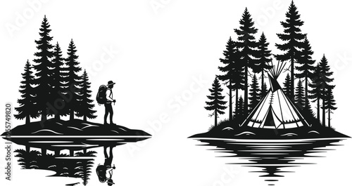 People, animal, lifestyle, silhouette, set, vector, icon, collection, family, pet, dog, cat, home, nature, travel, workout, isolated, design, variety, element.