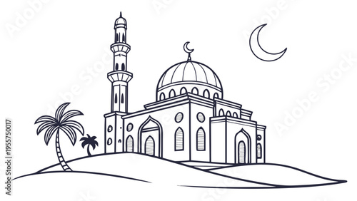 silhouette of a mosque in istanbul