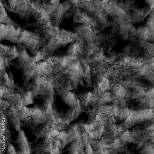 Billede på lærred Green Monstera Leaf and Displacement Map Comparison
