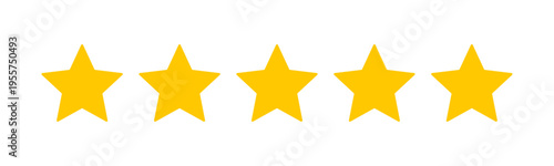 Five star rating icon