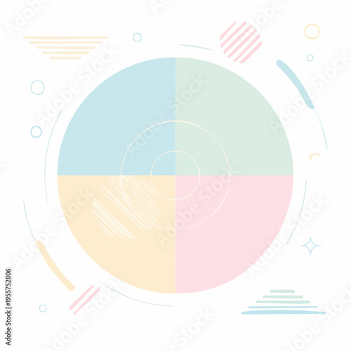 Moderner Hintergrund mit geometrischen Farbflächen