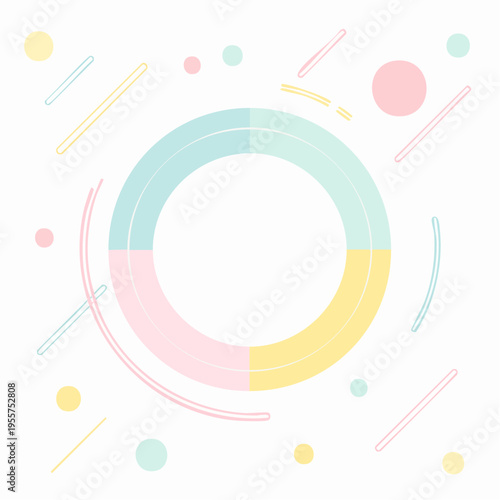 Moderner Hintergrund mit geometrischen Farbflächen