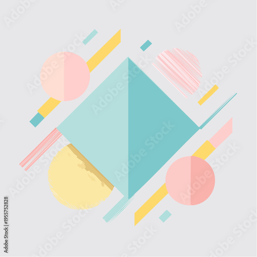 Moderner Hintergrund mit geometrischen Farbflächen