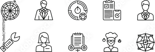 Icons representing data security and protection