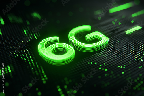 Future of mobile technology highlighted in 6G graphic design