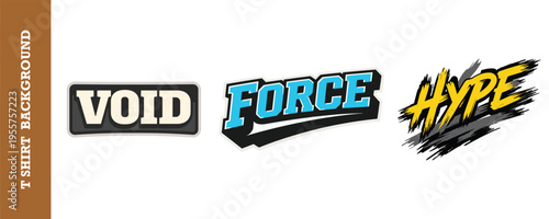 Modern stylish gaming and esports logo design with bold typography and dynamic brush effects isolated on transparency