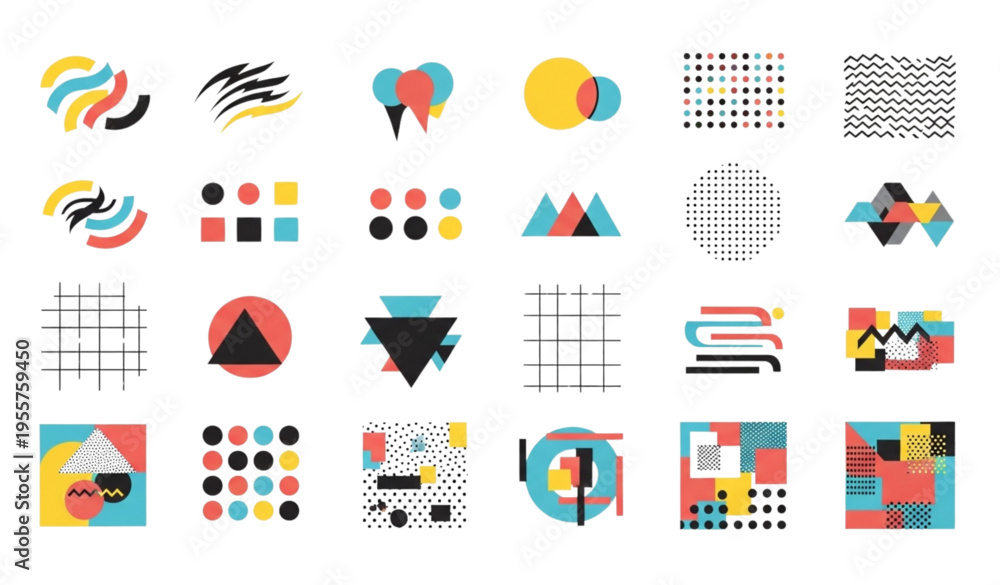 Fototapeta premium Modern Geometric Abstract Element Design Vector – Minimal Corporate Layout Elements