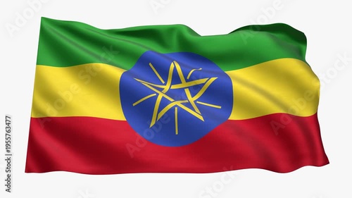 Ethiopia_Realistic_Flag_animated_Seamless_Loop