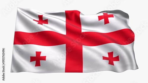 Georgia_Realistic_Flag_animated_Seamless_Loop