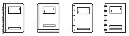 Technical drawing of four rectangular device designs with varying features