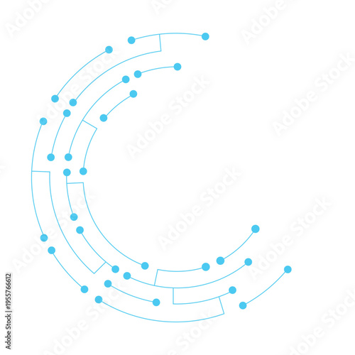 Abstract Circular Network Technology Design
