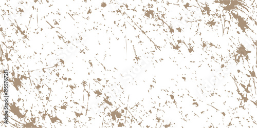 Abstract art design featuring a dirty brown grunge paper texture with a rusty marble surface and a light paint splash frame