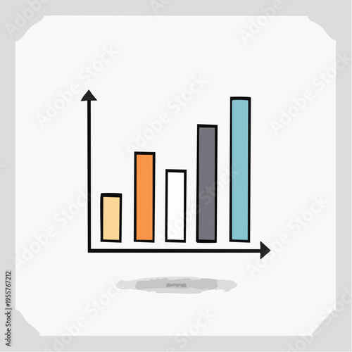 Diagramm Icon im modernen Stil