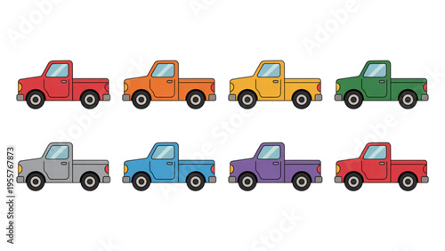 Set of Modern Kitchen Furniture and Interior Decor Elements Including Cabinets Shelves Plants and Countertops Flat Vector Illustration