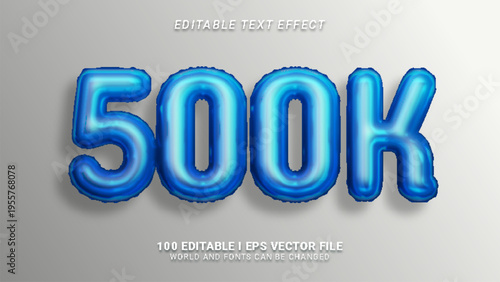 500k text effect