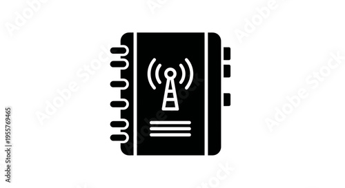 Antenna Vector Shows Connection Technology and Telecommunications