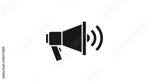 Megaphone Vector Icon Symbol of Announcement and Communication