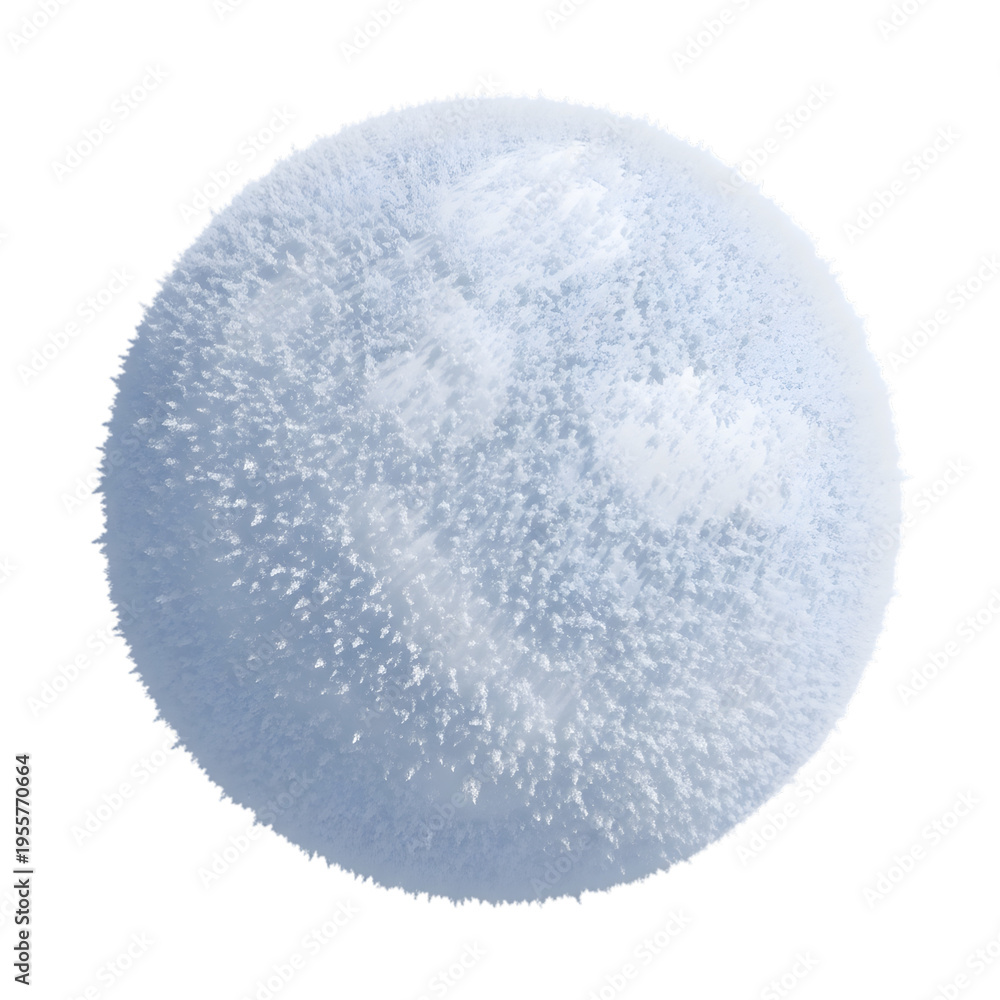 Obraz premium A blue planet with white spots on its surface isolated on transparent background