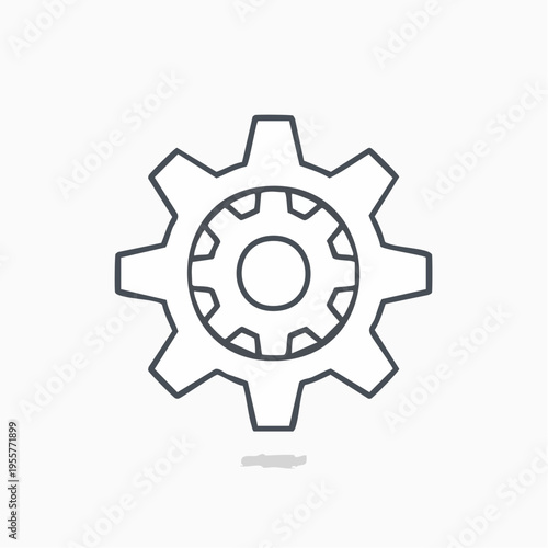 Einstellungen Icon Zahnrad minimal