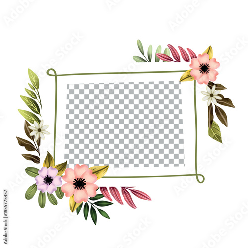 An elderly couple shares a tender moment on the beach surrounded by flowers