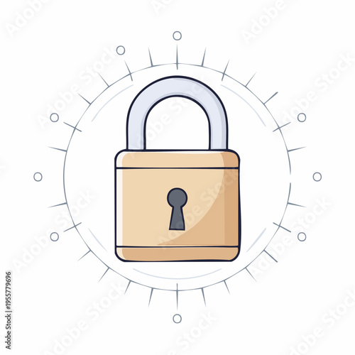 Schloss Icon minimalistisch