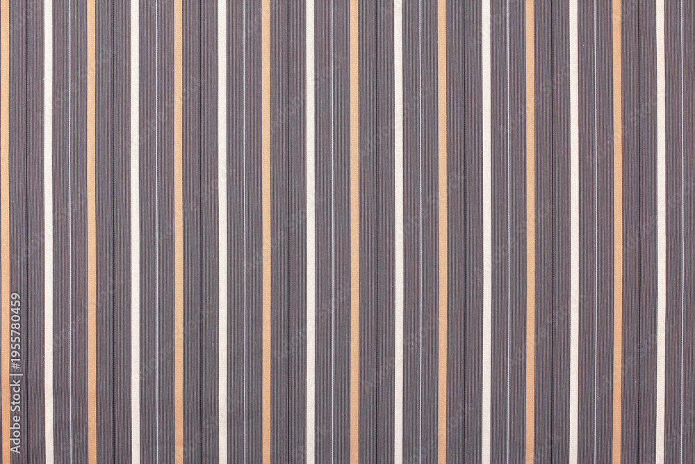 Obraz premium Fabric with brown and gray stripes shows distinct pattern and texture used in various textile projects