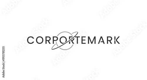 A logo with a line through a circle and the word CORPORATEMARK.