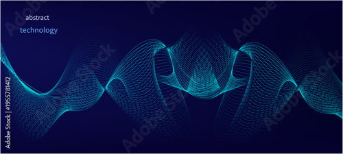 Network connection. Abstract mesh, molecular plexus line and cyberspace. Geometric line, dot on white background. abstract blue background with lines