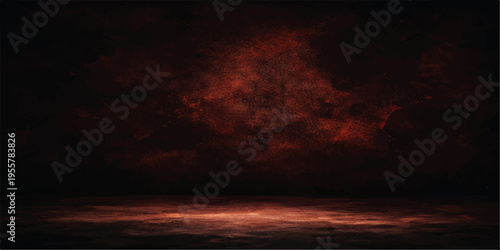 Dramatic fire in the sky with smoke among orange and red clouds at sunset creating a beautiful nature landscape during a vibrant evening storm