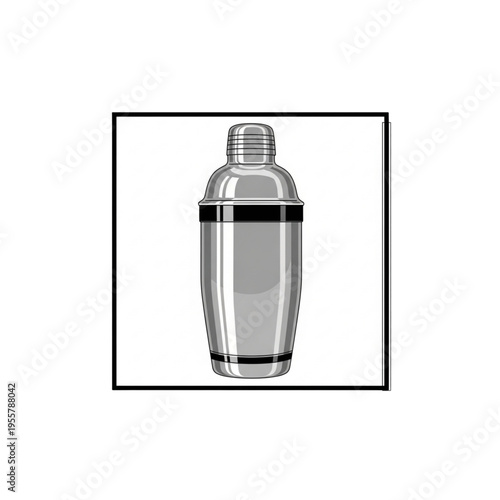 Stainless steel bar shaker tin for cocktail mixing and drinks  