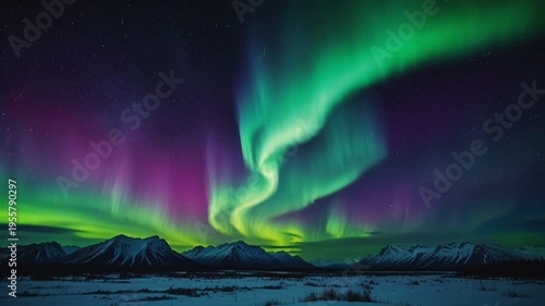 aurora over the sea