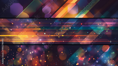 Futuristic festive theme, sharp light reflections, vibrant colors, and wide layout for web banners.