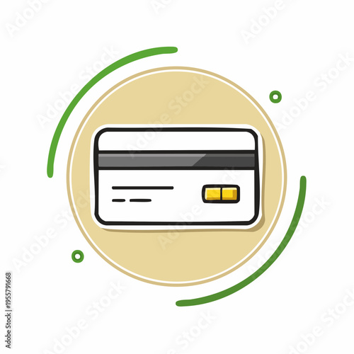 Kreditkarten Icon minimalistisch