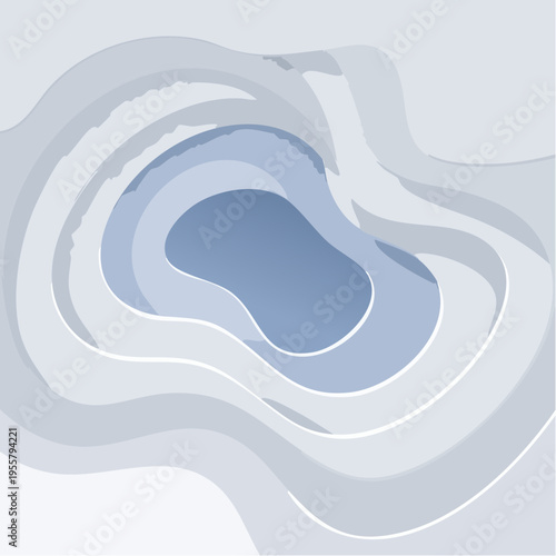 Paper Cut Layer Depth Background