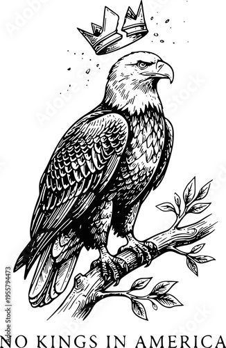 No kings in America eagle svg