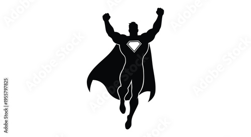 Person holding a blank sign with raised hand dramatic silhouette